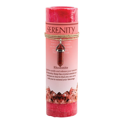 Serenity Crystal Energy Pendant Candle