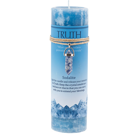 Truth Crystal Energy Pendant Candle