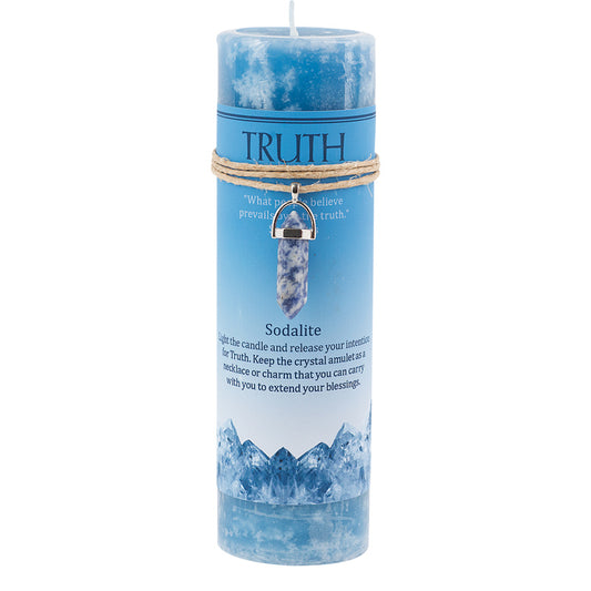 Truth Crystal Energy Pendant Candle