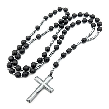 Black Obsidian Catholic Rosary