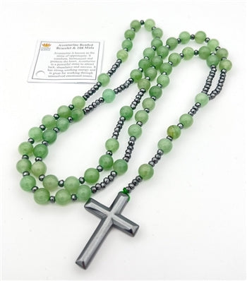 Green Aventurine Catholic Rosary