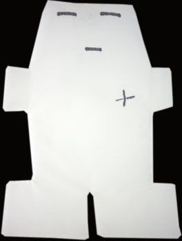 white voodoo doll 5 inch tall