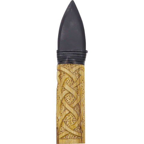 Athame - Black Tourmaline w/ Wood Handle