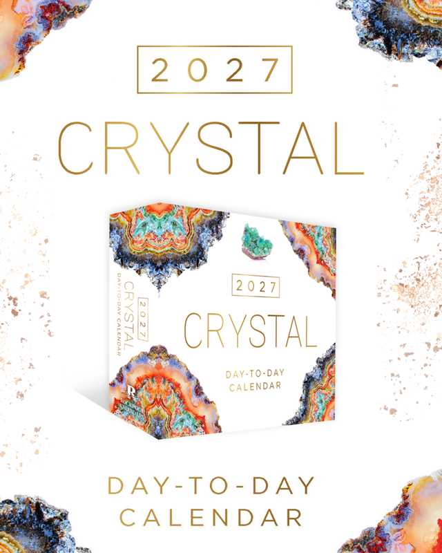 2027 Crystal Day-to-Day Calendar by Adam  Barralet