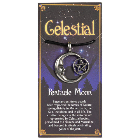 Pentacle Moon Pendant