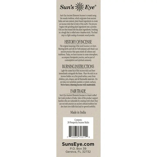 Prosperity Incense
