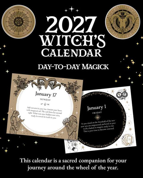 2027 Witch's Day-to-Day Calendar by Flavia  Kate Peters