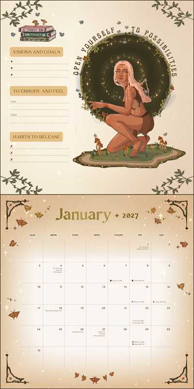 2027 Manifest Your Dreams Wall Calendar by Alexis  Rakun