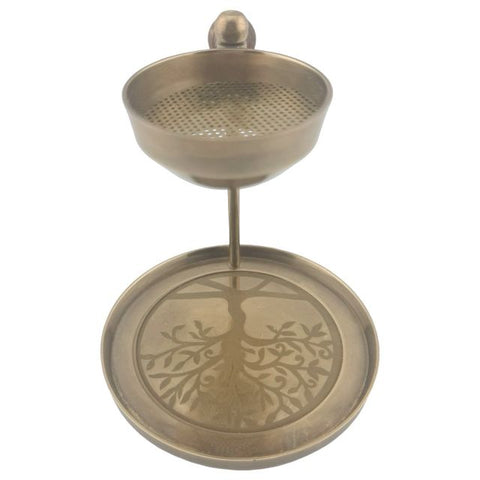 Tree of Life Brass Resin Burner