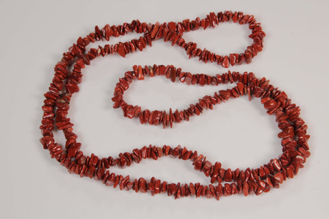 Red Jasper Plain Chip Beads