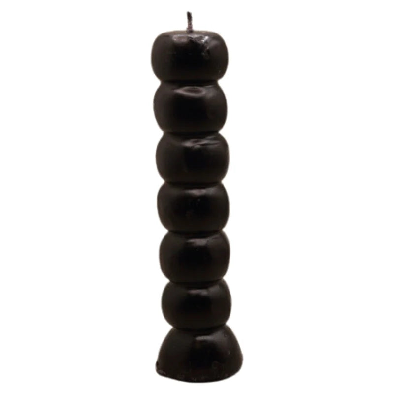7 Knob Candle Black