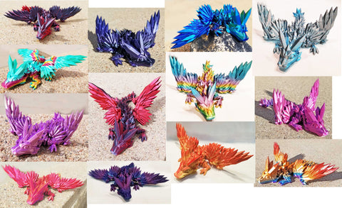 Crystal Winged Dragons