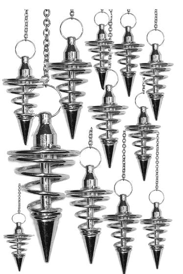 Silver Spiral Pendulums