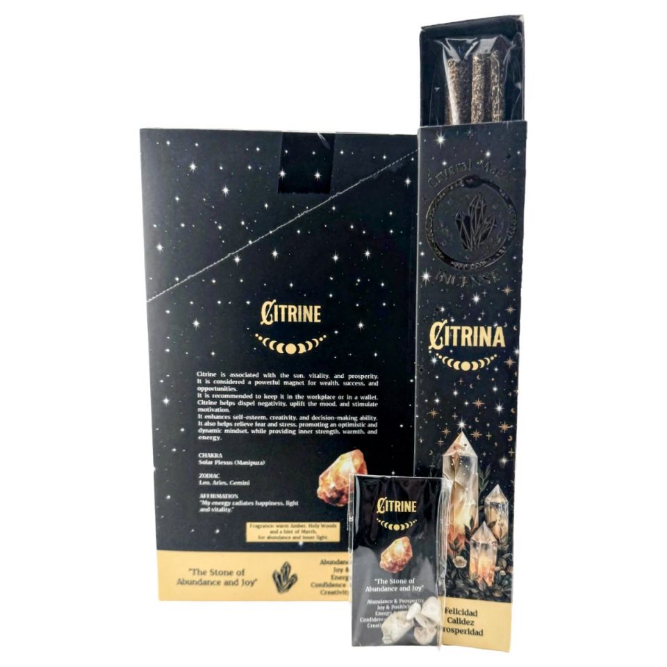 Crystal Magic Citrine Incense Sticks