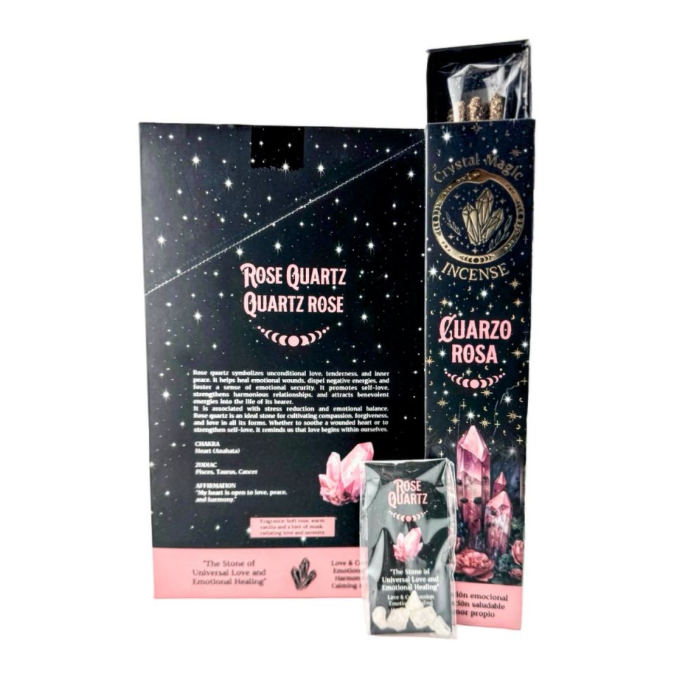 Crystal Magic Rose Quartz Incense Sticks