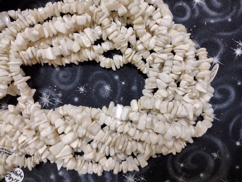 White Onyx Chip Beads