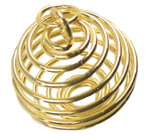 Gold Plated Spiral Cage