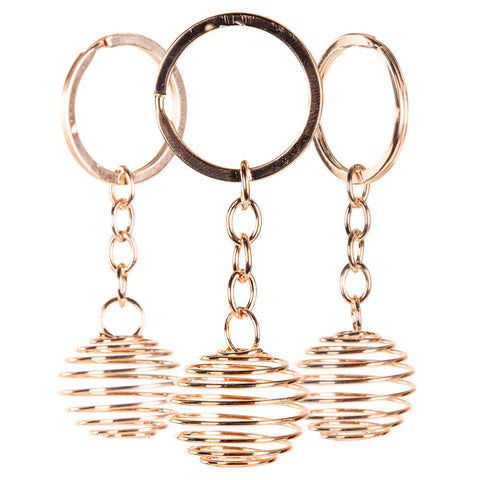 Copper Spring Keychain