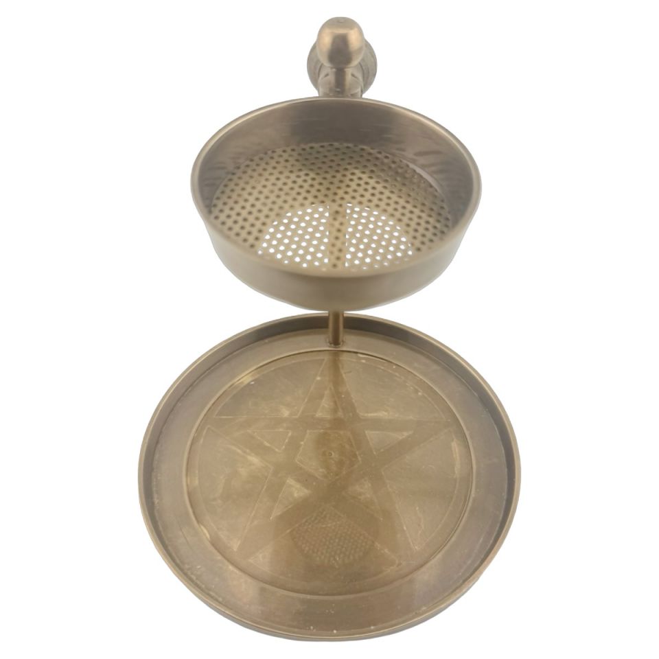 Pentacle Brass Resin Burner