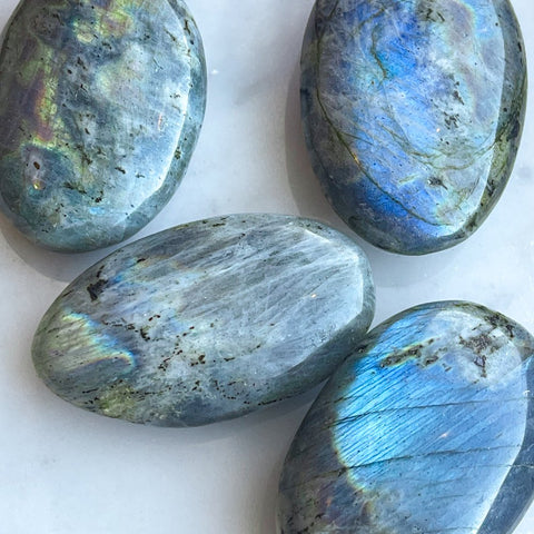 Purple Labradorite Palm Stones