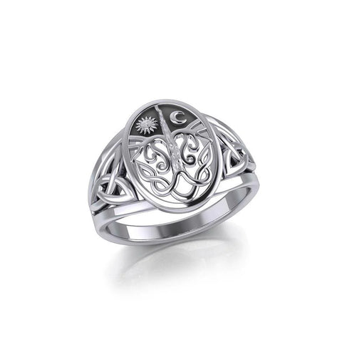 Celebrate Life Tree of Life Sterling Silver Ring