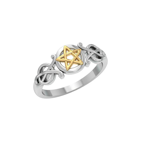 Silver Pentagram Pentacle Ring