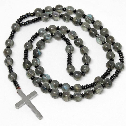 Labradorite Rosary - Prayer Beads 8mm