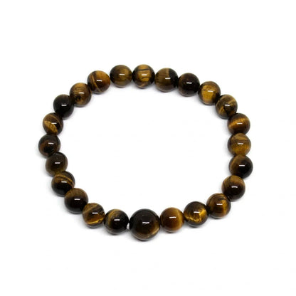 Tiger's Eye Beaded Bracelet - 4mm - Average Wrist