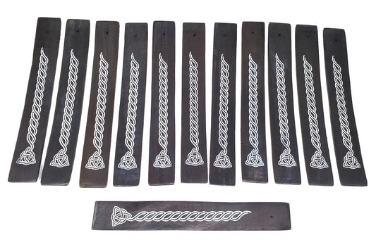 Triquetra Black Painted Wood Ash Catcher