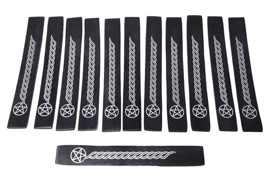 Pentacle Black Painted Wood Ash Catcher