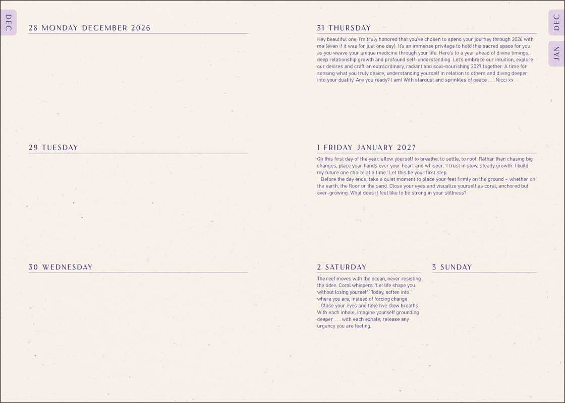 2027 Moon Goddess Planner Calendar - Northern Hemisphere by Nicci  Garaicoa