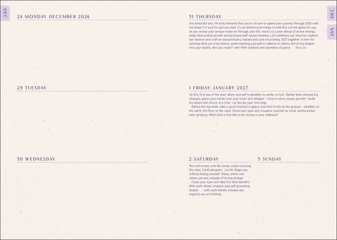 2027 Moon Goddess Planner Calendar - Northern Hemisphere by Nicci  Garaicoa