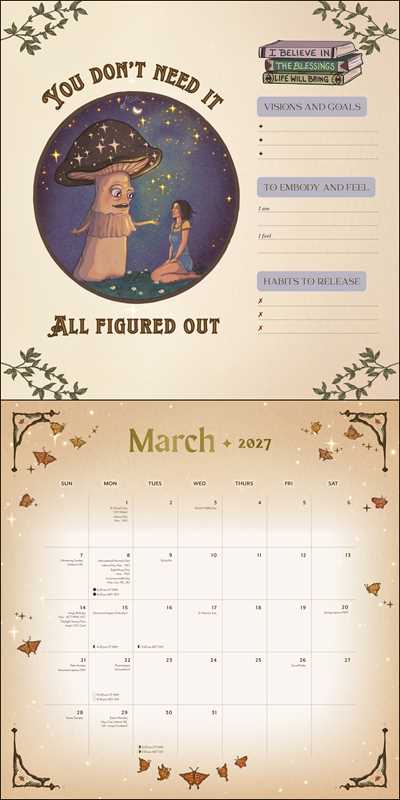 2027 Manifest Your Dreams Wall Calendar by Alexis  Rakun