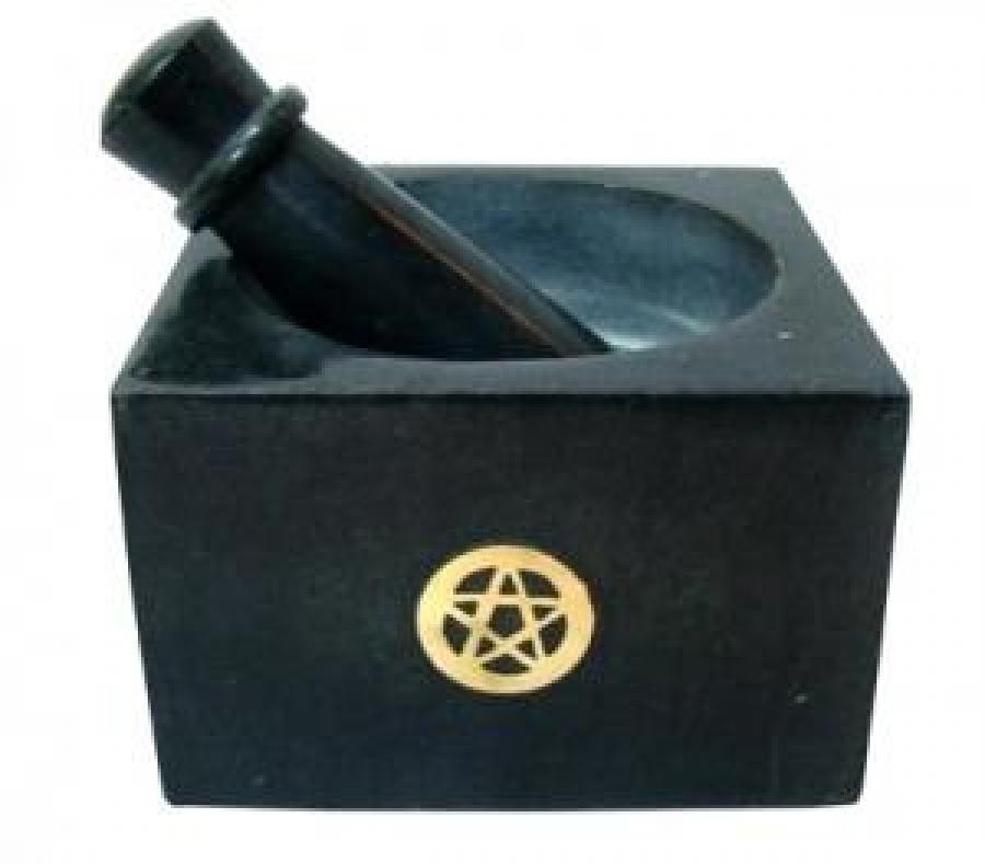 Pentacle Soap Stone Mortar & Pestle