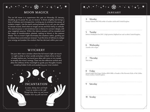 2027 Witch's Diary and Planner Calendar - Northern Hemisphere by Flavia  Kate Peters