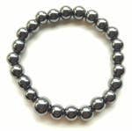 Hematite Beaded Bracelet - Wrist Mala 4mm - Average Wrist