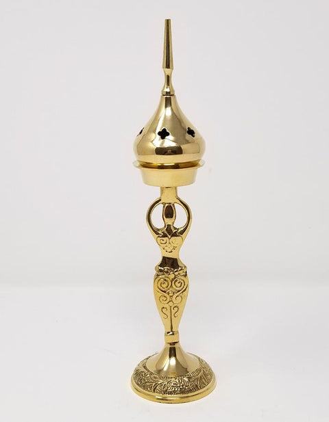 Goddess Brass cone Burner 9"H