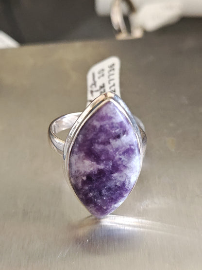 Lepidolite Ring
