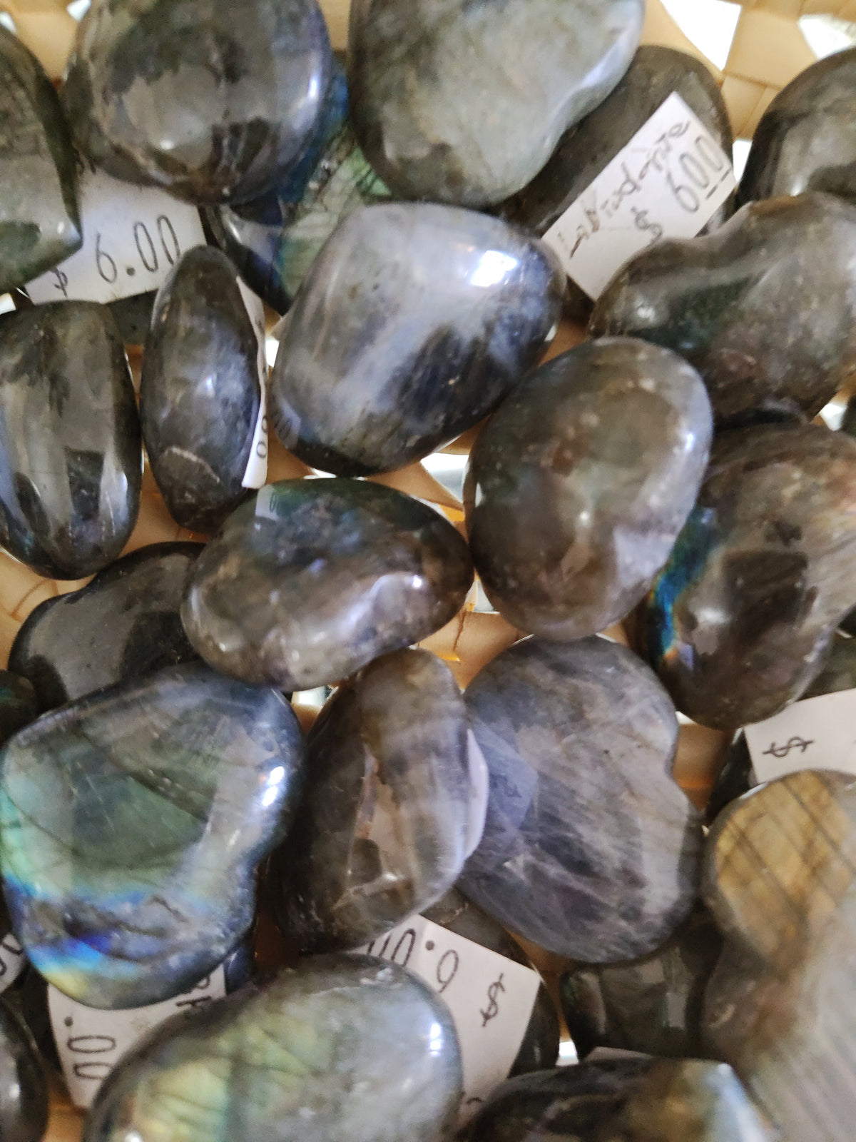 Labradorite Hearts