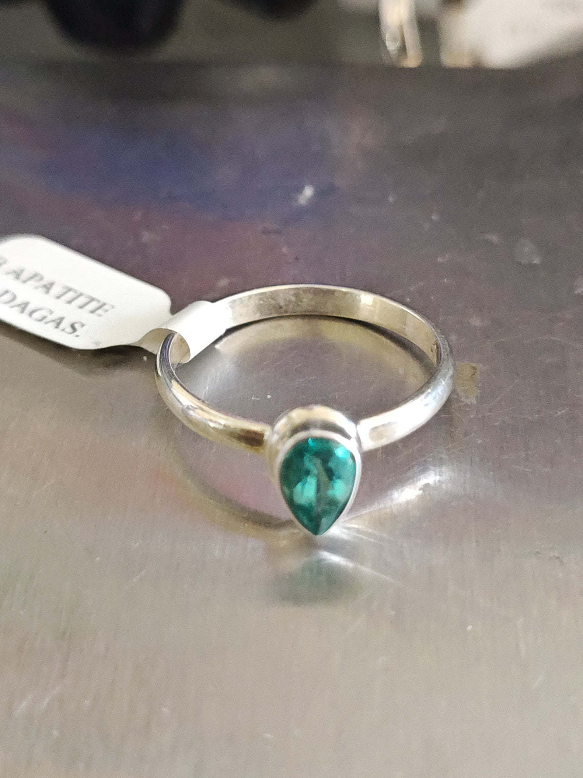 Blue Apatite Ring