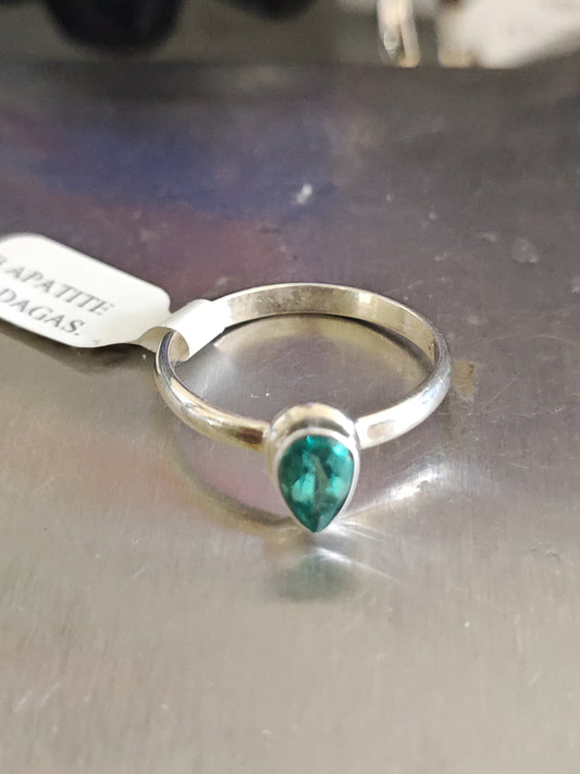 Blue Apatite Ring