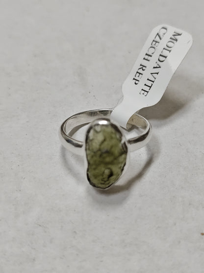Moldavite Ring