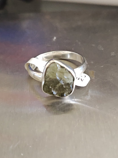 Moldavite Ring