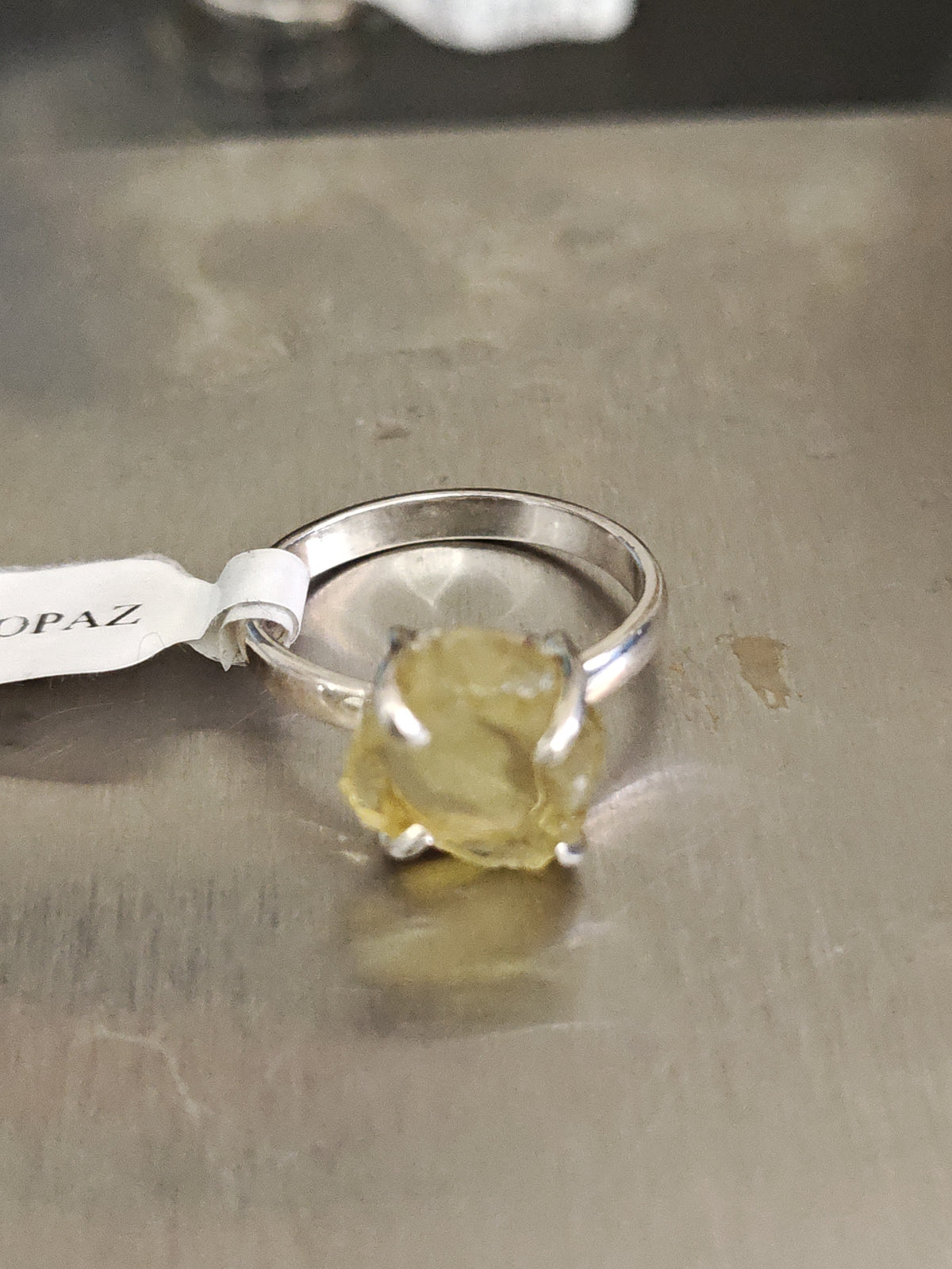 Lemon Topaz Ring