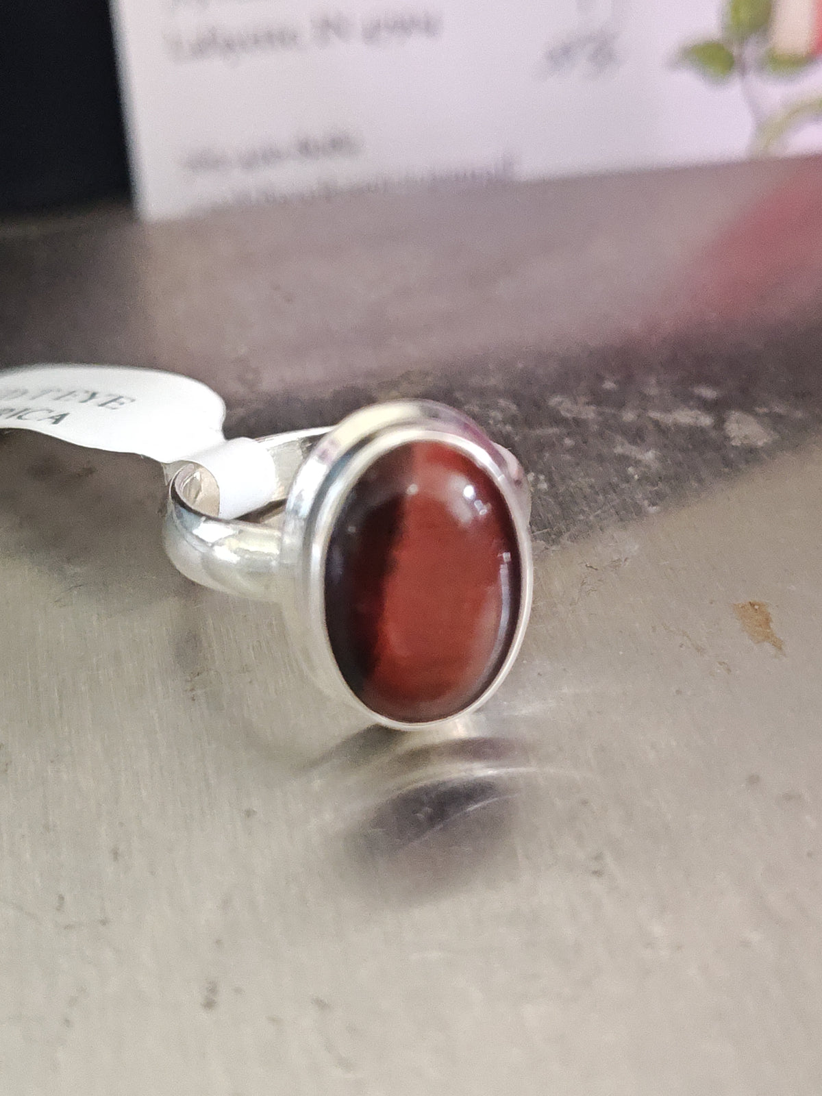 Red Tiger Eye Ring