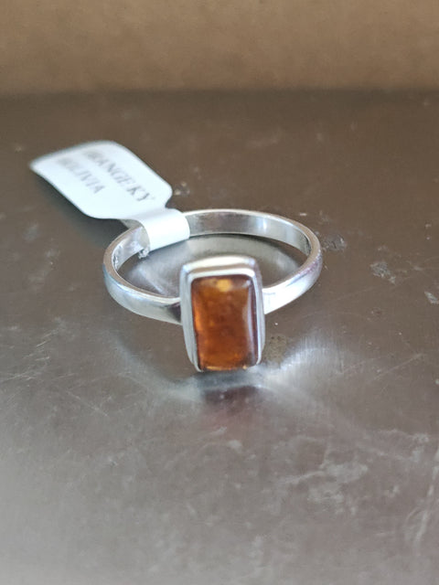 Orange Kyanite Ring