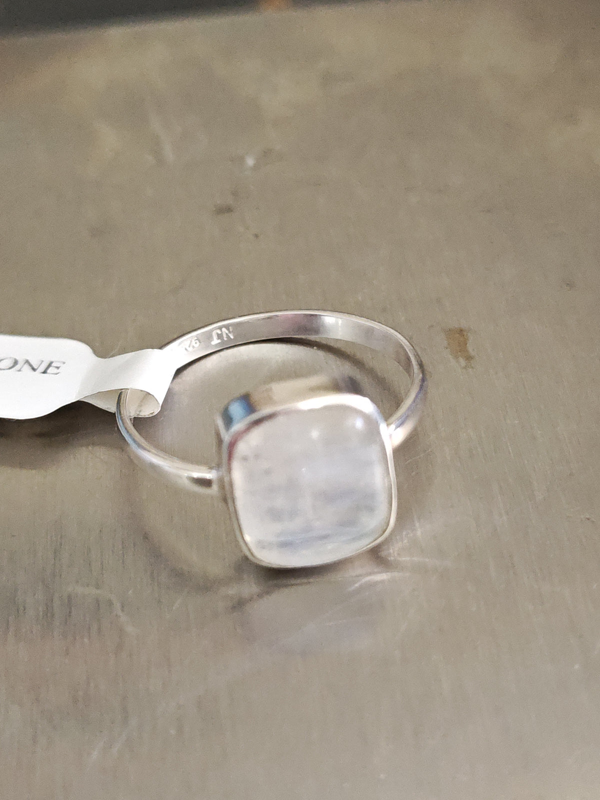 Blue Fire Moonstone Ring
