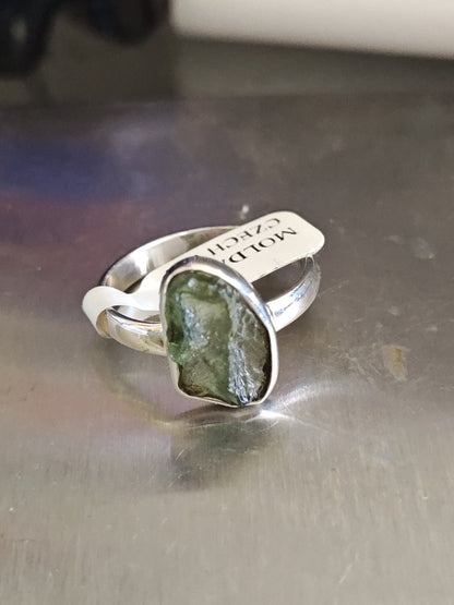 Moldavite Ring