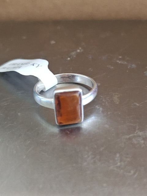 Orange Kyanite Ring