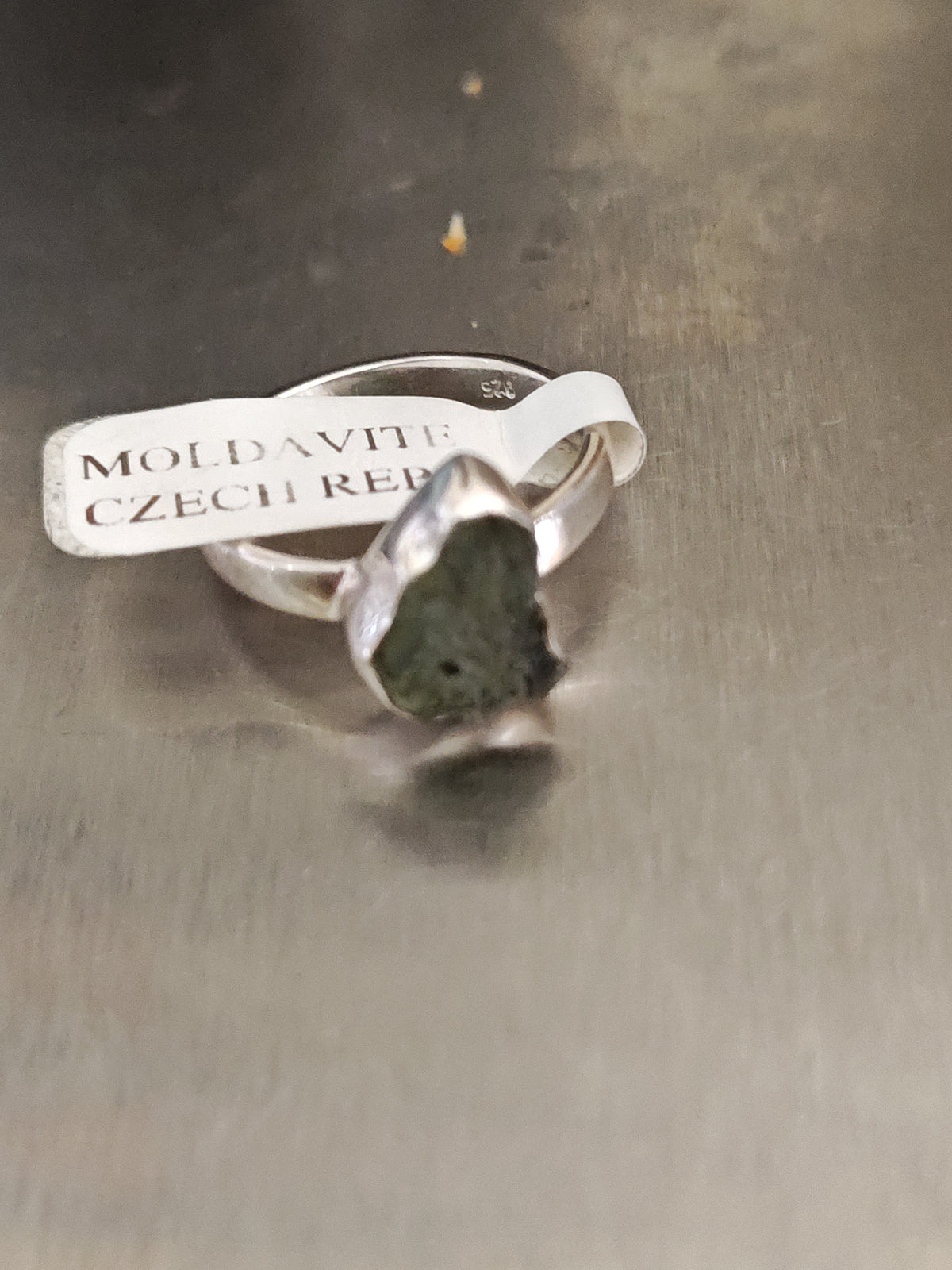 Moldavite Ring